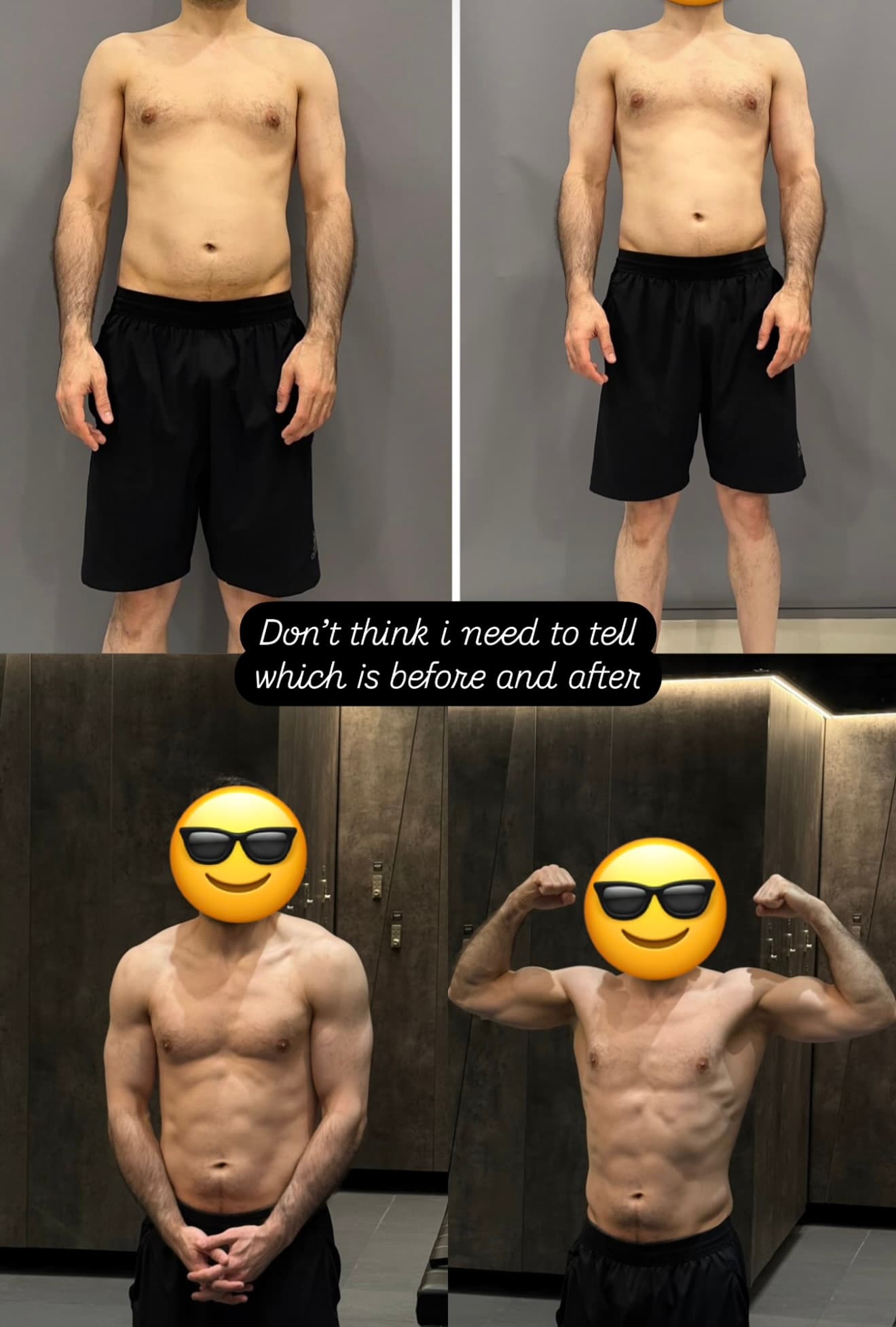 Client before and after